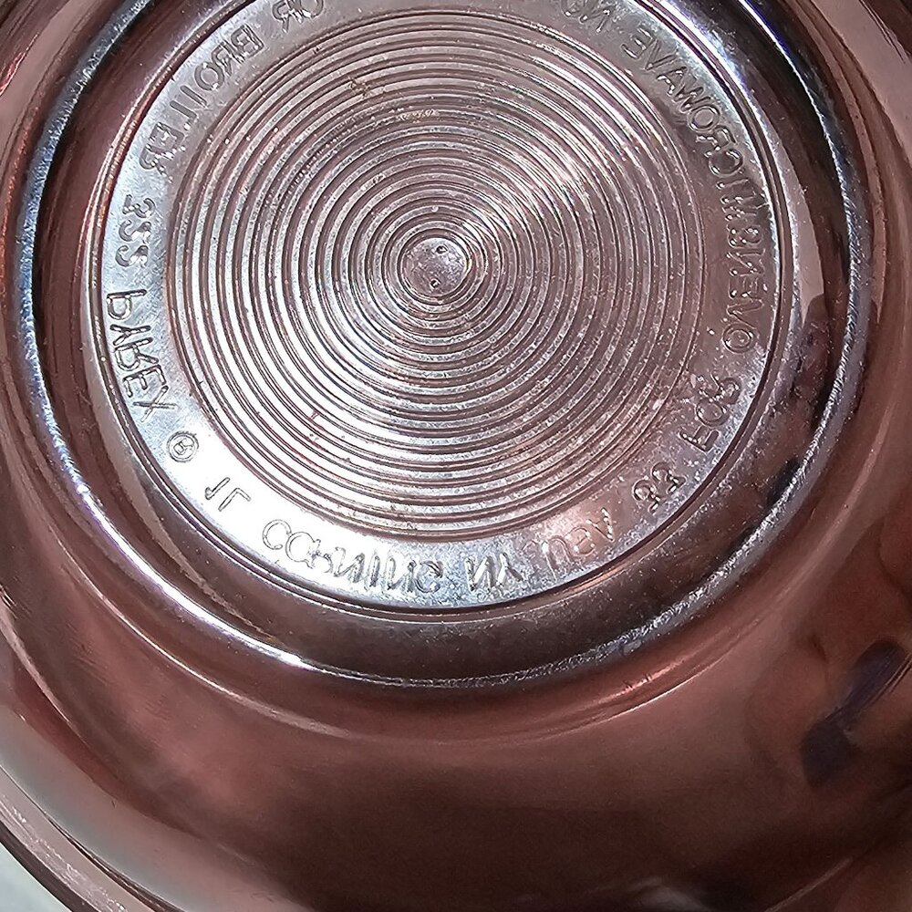 Pyrex Visions Cranberry Mixing Bowl 7" Corning glass 1qt vtg USA kitchen cookin - Picture 4 of 4